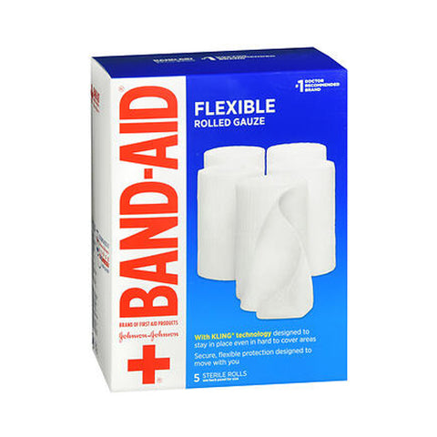 Band-Aid, Rolled Gauze Large, 5 Each