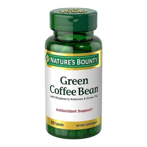 Nature's Bounty, Green Coffee Bean with Raspberry Ketones & Green Tea Capsules, 60 Caps