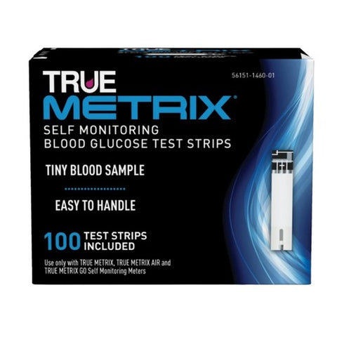 True Metrix, Self Monitoring Blood Glucose Test Strips, 100 Count