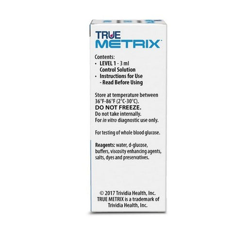 True Metrix, Blood Glucose Control Solution Level 1, 1 Count