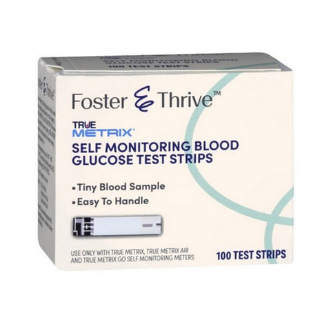 Sunmark, True Metrix Self Monitoring Blood Glucose Test Strips, 100 Each