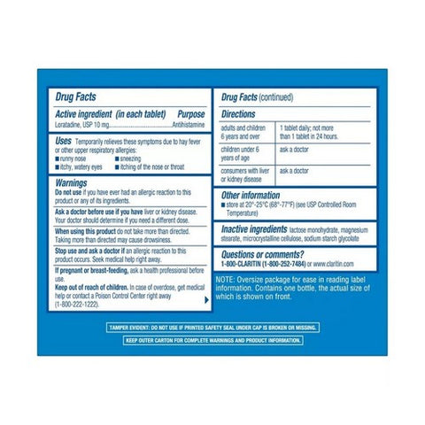 Claritin, 24 Hour Allergy, 30 Tabs