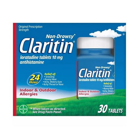 Claritin, 24 Hour Allergy, 30 Tabs
