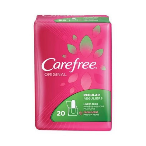 Carefree, Original Liners to Go Regular Fresh Scent, 20 Each