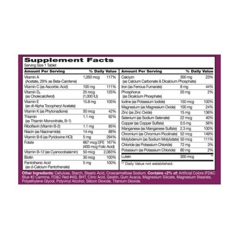 21st Century, Sentry Senior Multivitamin & Multimineral Supplement Women's 50+, 100 Tabs