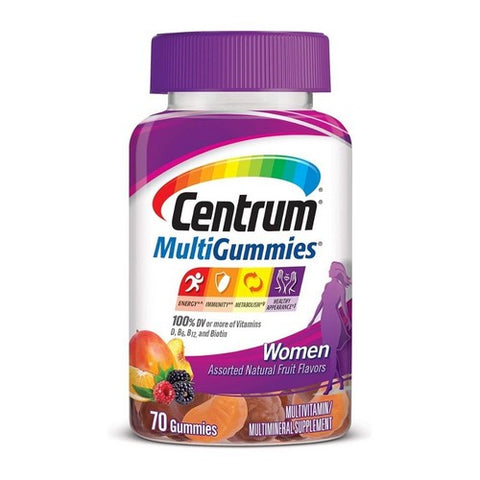 Centrum, Multigummies Women Natural Cherry, Berry & Apple, 70 Each