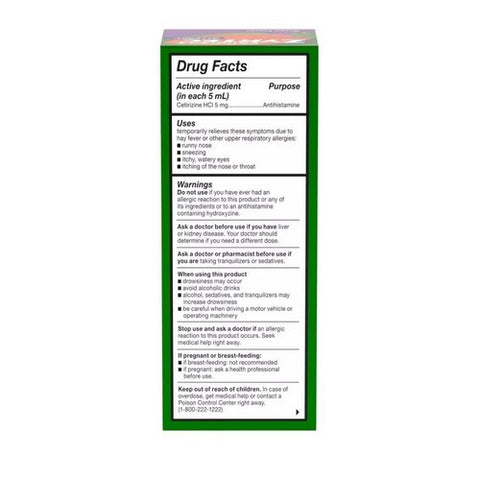 Zyrtec, Children's 24 Allergy Syrup Grape, 4 Oz