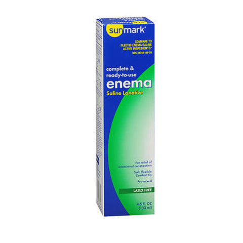 Sunmark, Complete & Ready-To-Use Enema Saline Laxative, 4.5 Oz