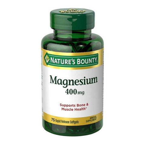 Nature's Bounty, Magnesium Rapid Release Softgels, 400 mg, 75 Softgels