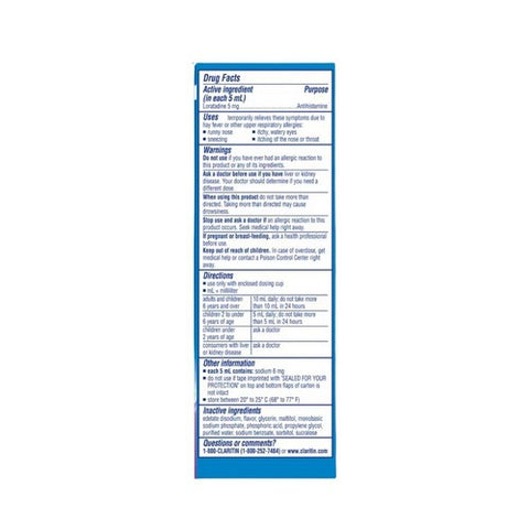 Claritin, Children's Allergy Non-Drowsy Oral Solution Grape, 4 Oz