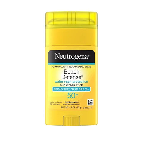 Neutrogena, Beach Defense Water + Sun Protection Sunscreen Stick Spf 50+, 1.5 Oz