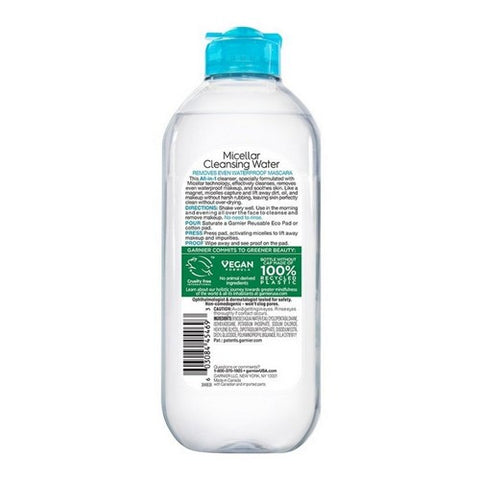 Garnier Fructis, Garnier SkinActive Micellar Cleansing Water All-in-1, 13.5 Oz