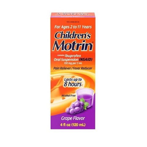 Motrin, Children's Oral Suspension Grape Flavor, 4 Oz