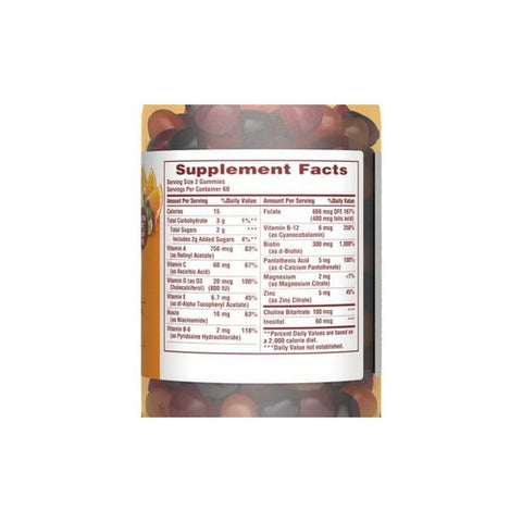 Sundown Naturals, Sundown Naturals Multivitamin Gummies, Grape, Orange & Cherry Flavored, 120 Each