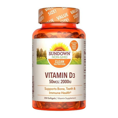 Sundown Naturals, Sundown Naturals Vitamin D3, 2000 IU, 350 Softgels