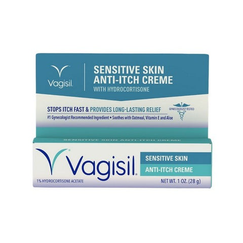 Vagisil, Anti-Itch Creme Maximum Strength Sensitive Skin Formula, 1 Oz