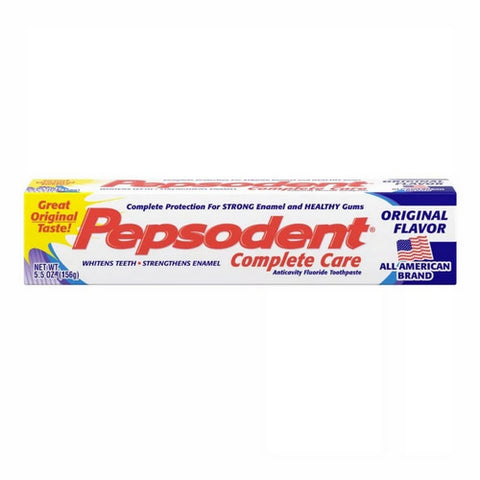 Pepsodent, Complete Care Anticavity Fluoride Toothpaste Original Flavor, 5.5 Oz