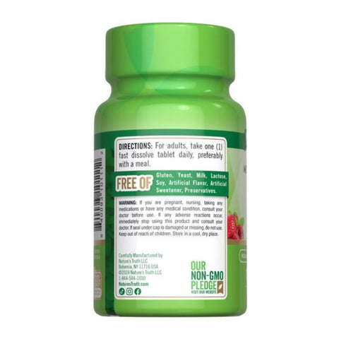 Nature's Truth, B-12 Fast Dissolve Tabs Natural Berry Flavor, 1000 mcg, 120 Tabs