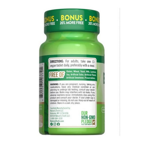 Nature's Truth, Biotin Tablets, 1000 mcg, 120 Tabs