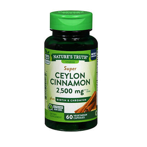 Nature's Truth, Super Cinnamon Plus Biotin & Chromium Quick Release Capsules, 60 Caps