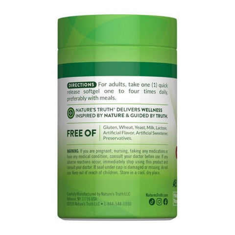 Nature's Truth, Enhanced Absorption CoQ-10 Plus Black Pepper Extract, 100 Mg, 50 Caps