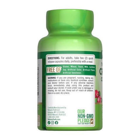 Nature's Truth, Ultra Triple Strength Cranberry Concentrate Plus Vitamin C, 30000 Mg, 90 Caps