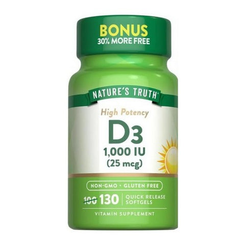 Nature's Truth, Vitamin D3, 130 Caps