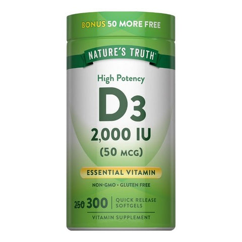 Nature's Truth, Vitamin D3, 300 Caps