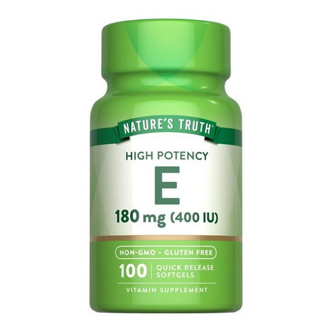 Nature's Truth, Vitamin E Capsules, 180 Mg, 100 Softgels