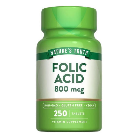 Nature's Truth, Folic Acid, 800 mcg, 250 Tabs