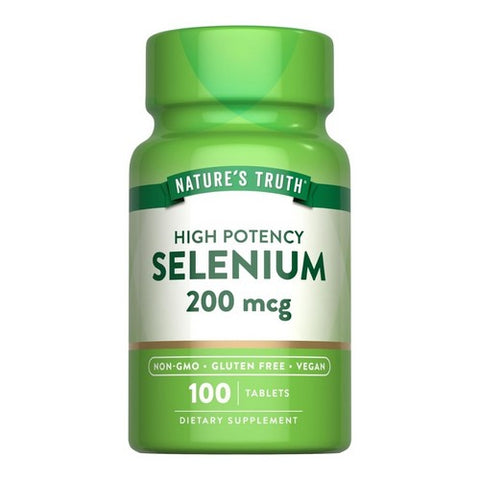 Nature's Truth, High Potency Selenium, 200 mcg, 100 Tabs