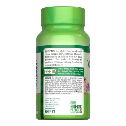 Nature's Truth, Valerian Root Quick Release Capsules, 1200 mg, 90 Caps