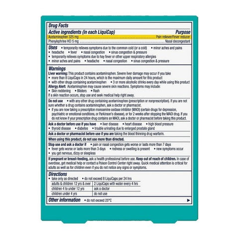 Vicks, Sinex Daytime Congestion - Pressure & Pain Liquicaps, 24 Caps