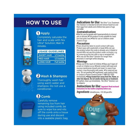 Nix, Ultra 2-In-1 Lice System, 3.4 Oz