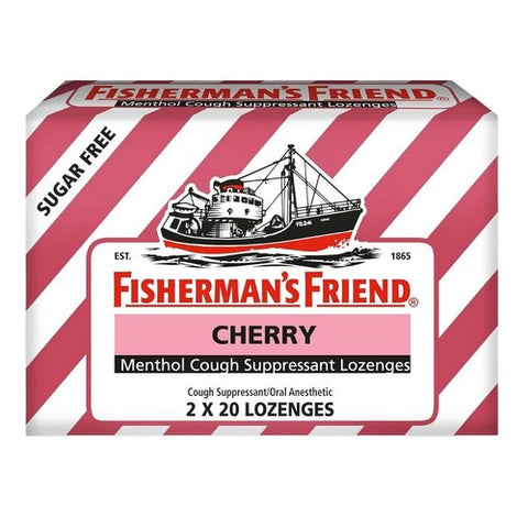 Fisherman's Friend, Menthol Cough Suppressant Lozenges Sugar Free Cherry, 40 Each