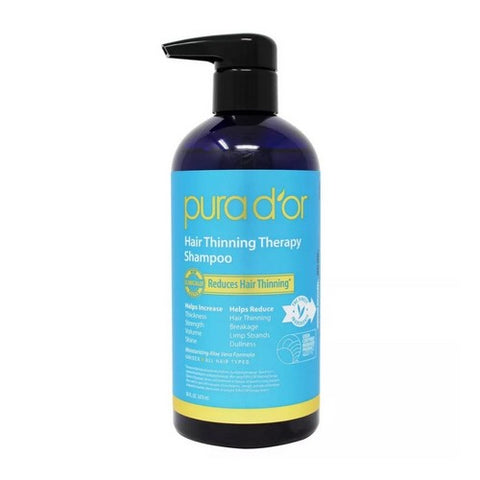 Pura d'Or, Hair Loss Prevention Therapy Shampoo, 16 Oz
