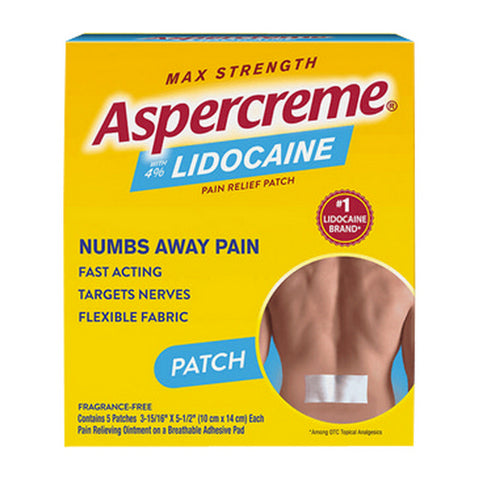 Aspercreme, Lidocaine Patch, 5 Each