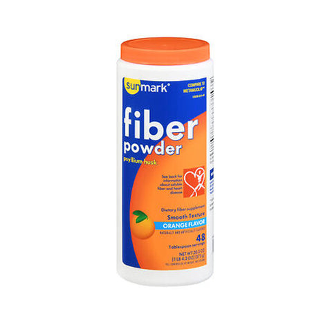 Sunmark, Fiber Laxative Smooth Texture Orange Flavor, 20.3 Oz