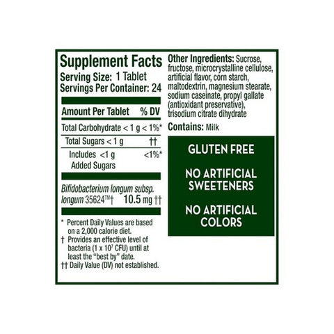 Align, Probiotic Supplement Chewable Tablets Banana Strawberry, 24 Each