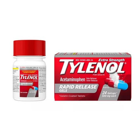 Tylenol, Extra Strength Rapid Release Gelcaps, 24 Caps