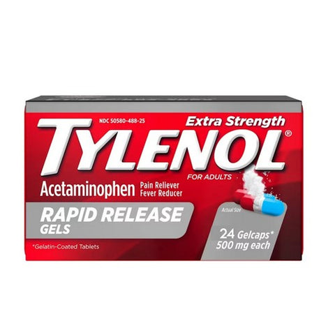 Tylenol, Extra Strength Rapid Release Gelcaps, 24 Caps