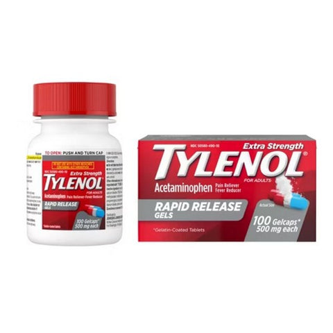 Tylenol, Extra Strength Rapid Release Gelcaps, 100 Caps