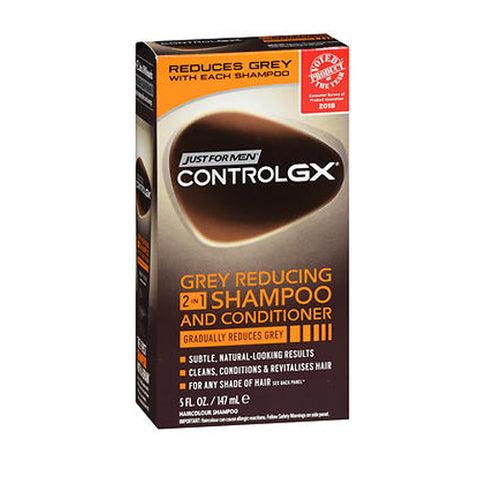 Just For Men, ControlGX Grey Reducing 2 In 1 Shampoo And Conditioner, 5 Oz