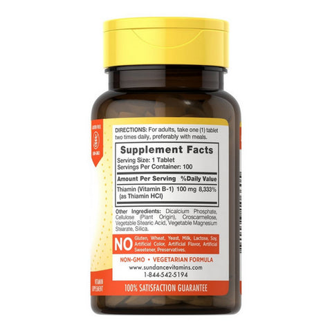 Sundance, B-1 Tablets, 100 mg, 100 Tabs