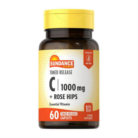 Sundance, Vitamin C Coated Caplets, 1000 mg, 60 Tabs