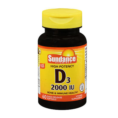 Sundance, D3 Quick Release Softgels, 2000 IU, 60 Tabs