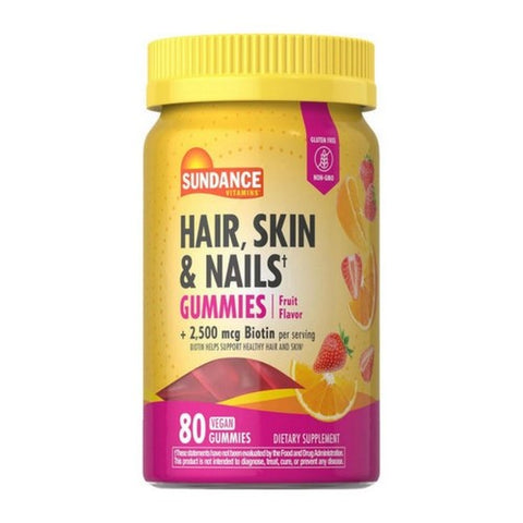Sundance, Hair - Skin & Nails Gummies, 80 Tabs
