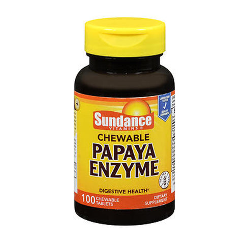 Sundance, Chewable Papaya Enzyme Tablets, 100 Tabs