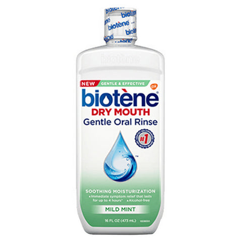Biotene, Dry Mouth Gentle Oral Rinse Mild Mint, 16 Oz