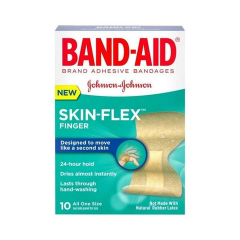 Band-Aid, Skin-Flex Finger, 10 Each